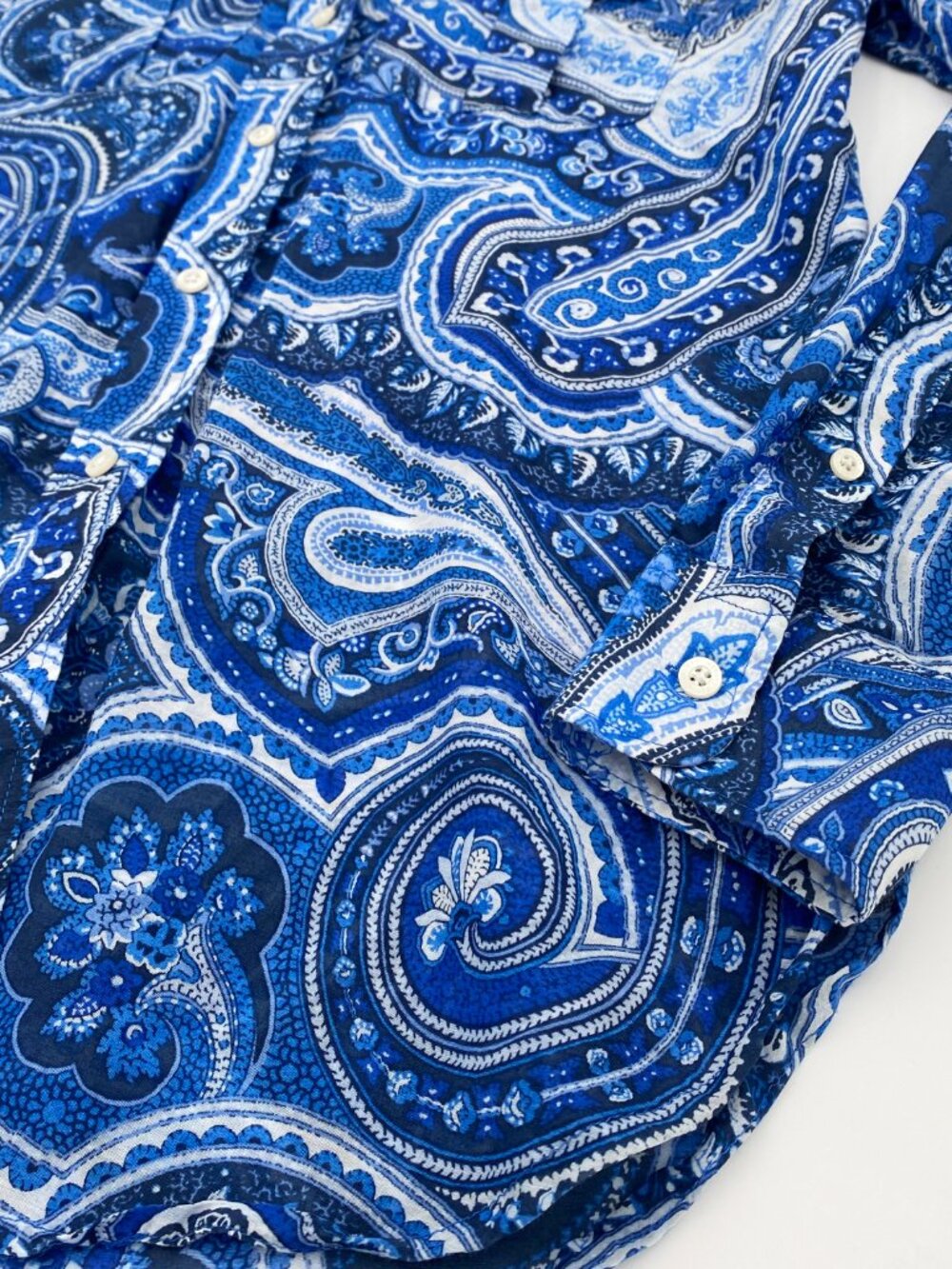 LAUREN Ralph Lauren | Paisley Lightweight Buttondown | EXCELLENT! - Picture 4 of 10